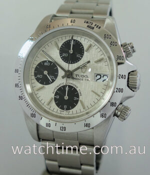 Tudor ChronoTime Silver / Black Linen-dial 79280P