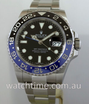 Rolex GMT MASTER II BLUE BLACK   BATMAN   116710blnr