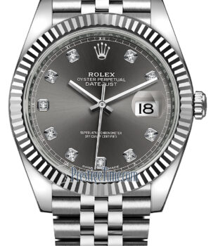 Rolex Datejust Steel 41mm  116334 Diamond Dial June 2018