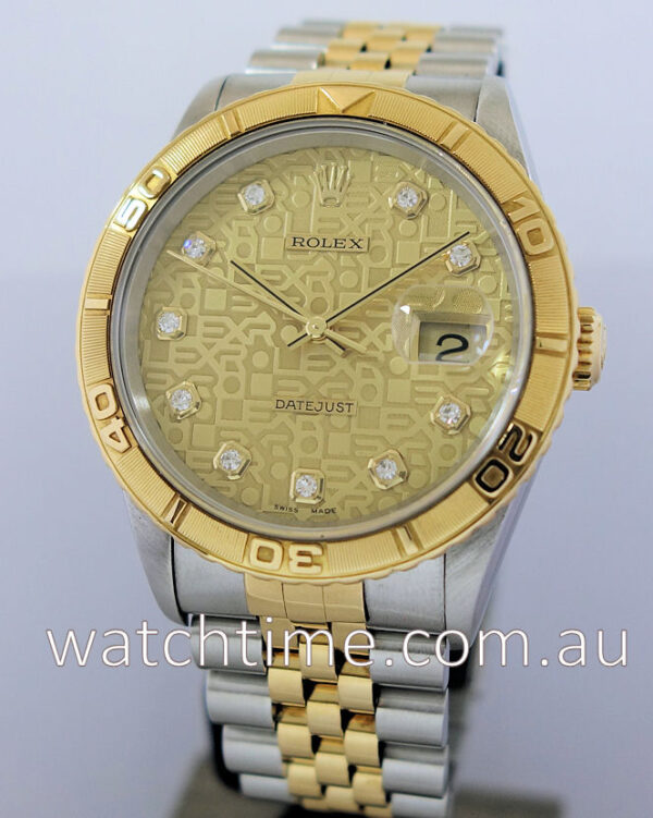 ROLEX  Datejust Turnograph, Diamond-dial