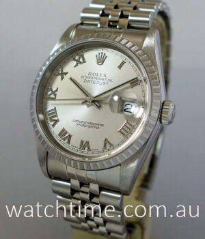 Rolex Datejust 36mm Steel  Rhodium Roman dial  16220