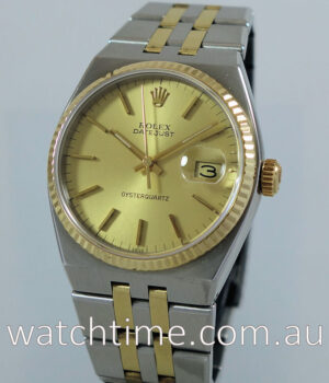 Rolex OysterQuartz  Gold   Steel 17013