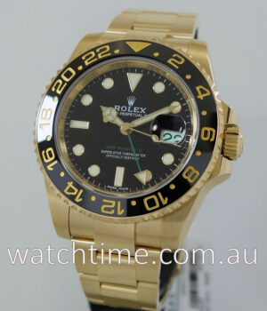 Rolex GMT Master 18k GOLD   May 2018 "As New" 116718LN Box & Card