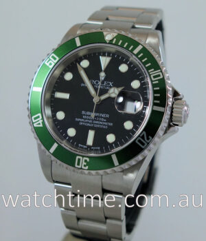 Rolex Submariner 16610LV  50th Anniversary  GREEN Bezel