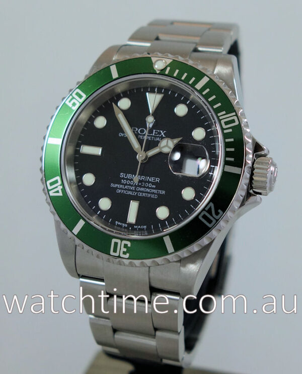 Rolex Submariner 16610LV  50th Anniversary  GREEN Bezel