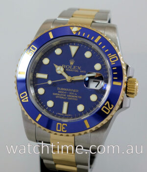 Rolex Submariner 18k & Steel, Blue dial 116613LB
