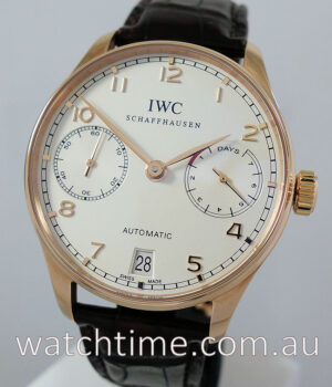 IWC Portuguese 18K Red Gold 7 Day Automatic