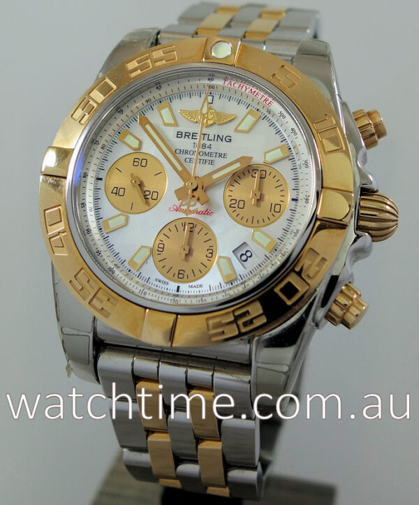Breitling Chronomat 41  18k Rose Gold & Steel  CB014012/A722