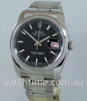 Rolex Datejust 116200 Black dial, Roulette date