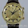 Jaeger LeCoultre  MEMOVOX 1970s  Rare Gold / Navy dial