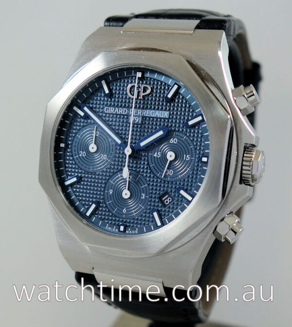 Girard-Perreguax LAUREATO Chrono Blue-dial 42mm 81020