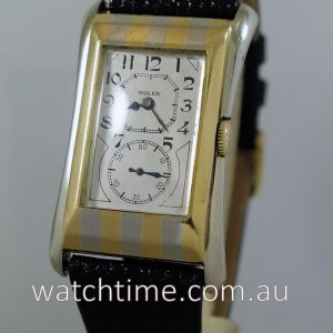 Rolex Prince 18k Striped  Flared c 1935