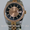Rolex Datejust 18k Everose & Steel 116231  Black/Pink dial