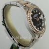 DSC01850 Rolex Datejust 18k Everose & Steel 126201 Black Diamond-dial
