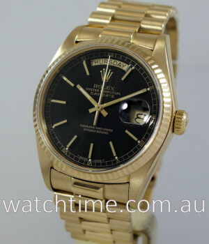 Rolex Day-Date President  18038  Black-dial