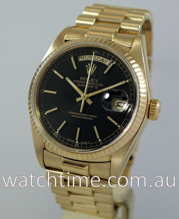 Rolex Day-Date President  18038  Black-dial
