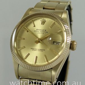Rolex Oyster-Date 14k Yellow-Gold  c 1981
