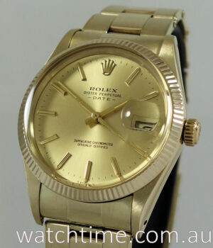 Rolex Oyster-Date 14k Yellow-Gold  c 1981