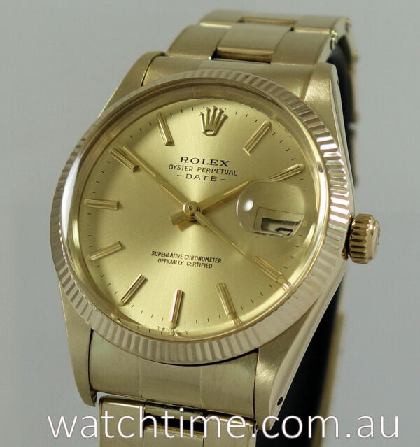 Rolex Oyster-Date 14k Yellow-Gold  c 1981