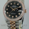 DSC01984 Rolex Datejust 18k Everose & Steel 126281RBR Diamond-dial & Diamond Bezel