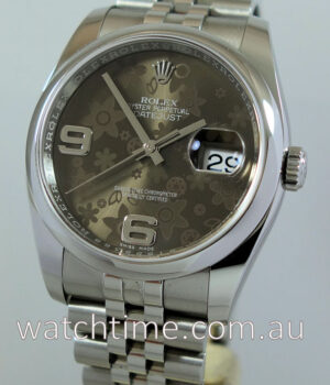 Rolex Datejust 116200  Floral-motif dial. June 2018