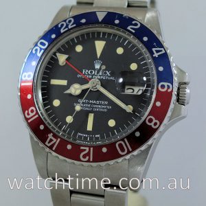 Rolex GMT Master 1675  Pepsi  1977     RARE  RADIAL DIAL       NOT FOR SALE Display Only