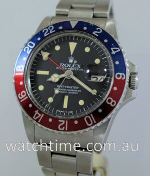 Rolex GMT Master 1675  Pepsi  1977     RARE  RADIAL DIAL       NOT FOR SALE Display Only