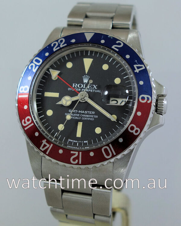 Rolex GMT Master 1675  Pepsi  1977 ****RARE  RADIAL DIAL****   NOT FOR SALE Display Only