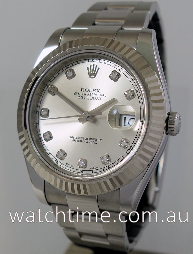 Rolex Datejust II 41mm Diamond dial 