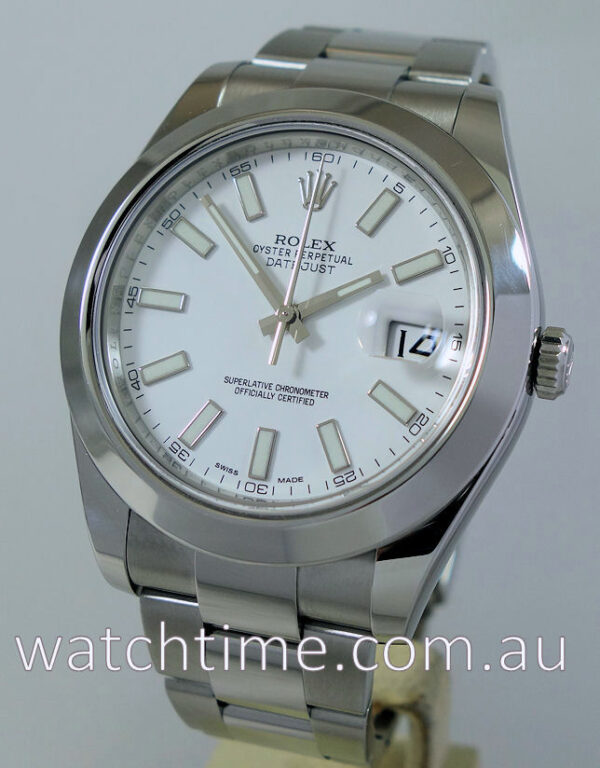 Rolex Datejust 41mm  116300  White-dial  Box & Card