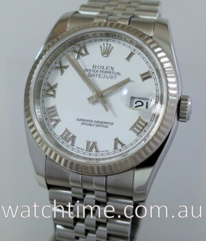 Rolex Datejust 36mm Steel  White dial  116234