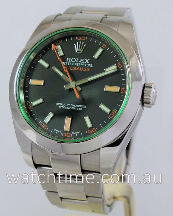 Rolex Milgauss Green Sapp 116400GV  Box & Card