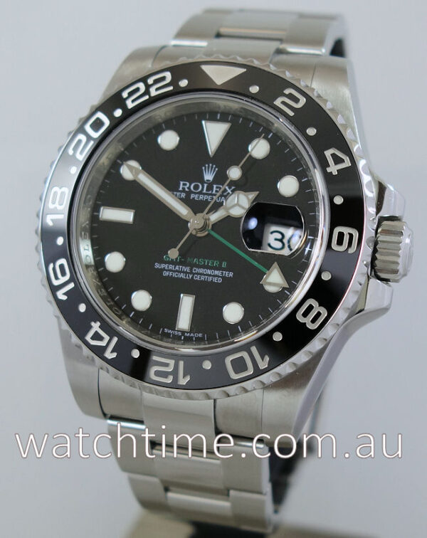 Rolex GMT Master II 116710LN Steel 2010 Box & Card