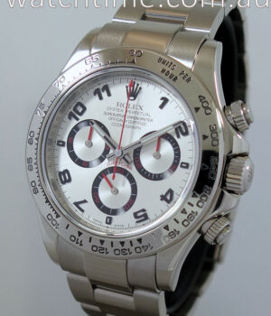 Rolex Daytona 18k White Gold  Silver-dial 116509
