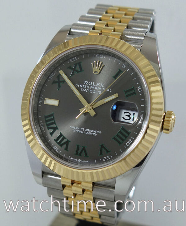 Rolex Datejust 41mm 18k & Steel, Wimbeldon dial 126333 Oct 2018