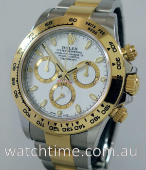 Rolex Daytona 18k & Steel, White dial 116503 Sept 2018 Box & Card