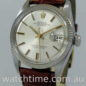Rolex Datejust 1601 White-Gold bezel c 1966