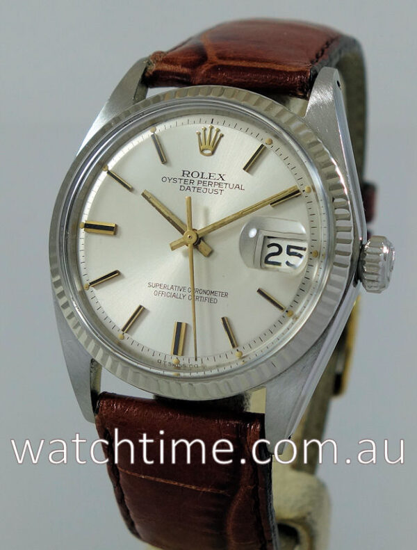 Rolex Datejust 1601 White-Gold bezel c 1966