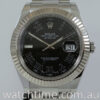 DSC04648 Rolex Datejust II Black Roman dial, White-Gold bezel 116334