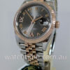 Rolex Datejust 18k Everose & Steel  126231  Dark-Rhodium Diamond dial Jan 2019
