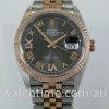 Rolex Datejust 18k Everose & Steel  126231  Dark-Rhodium Diamond dial Jan 2019