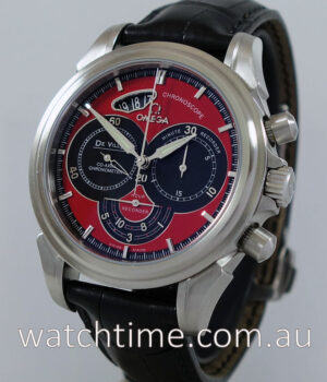 Omega DeVille Co-Axial Chronoscope Red Black dial 4851 61 31