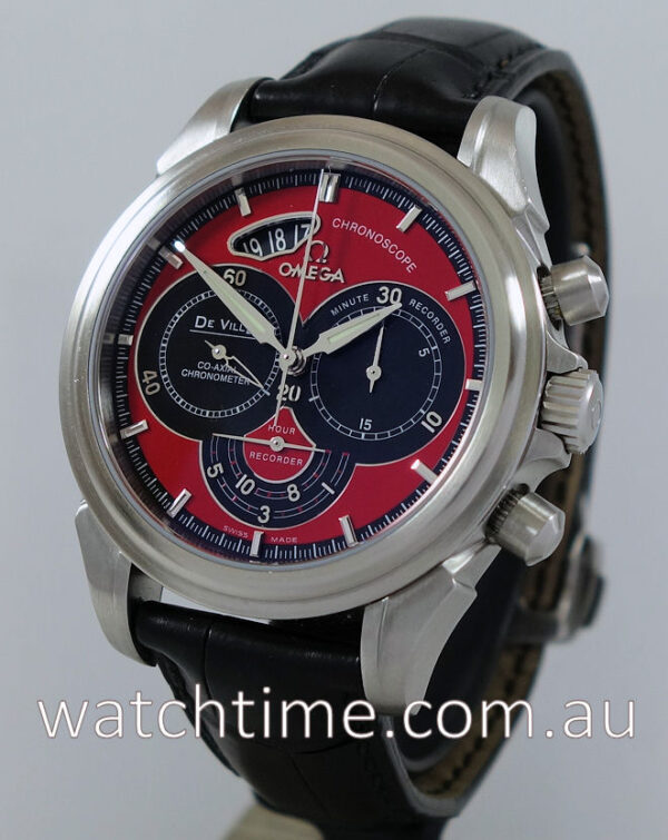 Omega DeVille Co-Axial Chronoscope Red/Black dial 4851.61.31