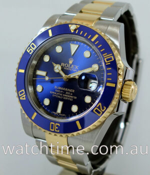 Rolex Submariner 18k   Steel  Blue dial 116613LB