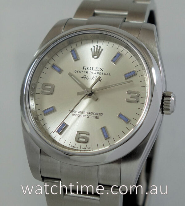 Rolex Air-King 114200 Silver Explorer dial