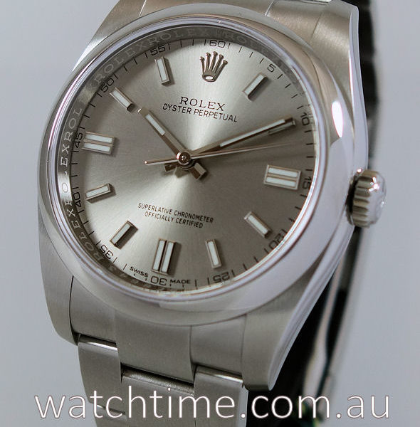 Rolex Oyster Perpetual 116000 Silver Dial DEC 2018