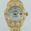 Rolex Datejust 18k Pearlmaster  Mother-of-Pearl Diamond Dial & Bezel  80318