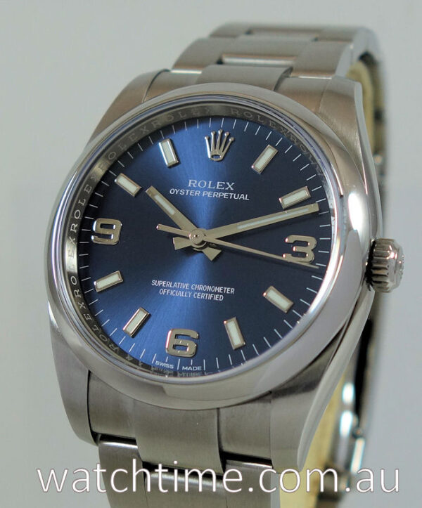 Rolex Oyster 114200  Blue-Explorer-dial  March 2019