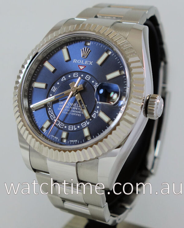 Rolex Sky-Dweller 326934  Steel Blue-dial  2019 Box & Card "AS NEW"