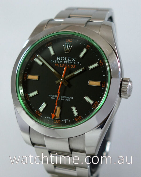 Rolex Milgauss Green Sapp 116400GV  Box & Card